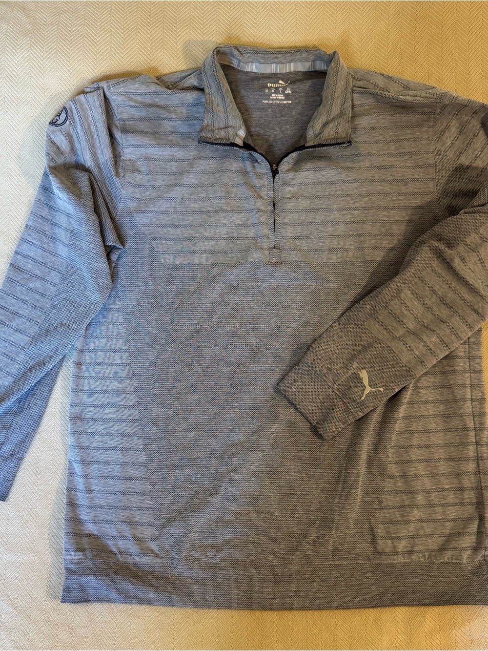 Puma x Arnold Palmer Golf Quarter Zip Pullover Men's M Gray AP Logo